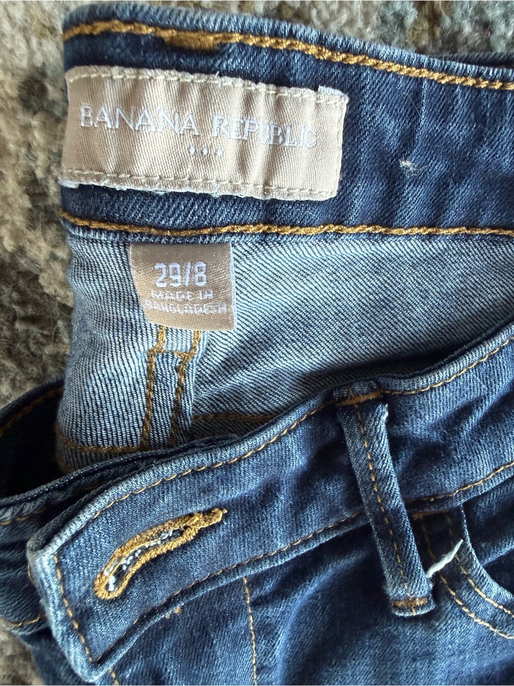 Banana Republic Dark Blue Denim Ankle Jeans